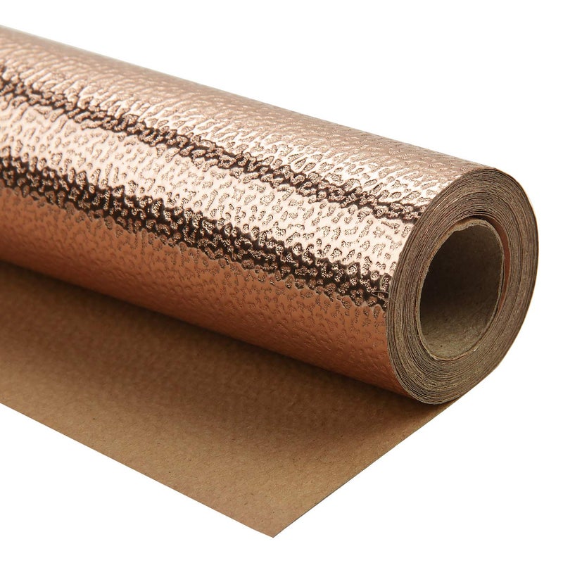 WRAPAHOLIC 30 Inch Rose Gold Wrapping Paper Roll - Jumbo Roll Sparkle Rose Gold with Colorful Shine for Birthday, Holiday, Wedding, Baby Shower Wrap - 30 inch x 16.5 feet - Image 1